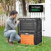 image:imageVIVOSUN Compost Bin 80Gallon 300L Outdoor Composter WLarge Capacity amp Easy Assembling Compost Barrel for Fast Creation of Fertile Soil80 Gallon