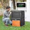 image:imageVIVOSUN Compost Bin 80Gallon 300L Outdoor Composter WLarge Capacity amp Easy Assembling Compost Barrel for Fast Creation of Fertile Soil80 Gallon Pack of 2