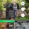 image:imageVIVOSUN Compost Bin 80Gallon 300L Outdoor Composter WLarge Capacity amp Easy Assembling Compost Barrel for Fast Creation of Fertile Soil80 Gallon Pack of 2