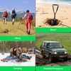 image:imageVIVOSUN Folding Survival Shovel 22 Camping Shovel Military Portable Small Shovel with High Carbon Steel Tactical Entrenching Tool for Hiking Digging Backpacking Gardening Off Road Beach18 Black
