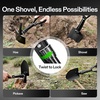 image:imageVIVOSUN Folding Survival Shovel 22 Camping Shovel Military Portable Small Shovel with High Carbon Steel Tactical Entrenching Tool for Hiking Digging Backpacking Gardening Off Road Beach18 Black