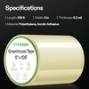 image:imageVIVOSUN Greenhouse Repair Tape 63 mil 3 x 108 Weatherproof Clear Poly Patch Tape Heavy Duty Greenhouse Sheeting Coverings Film Tape for Plastic Sheeting and Tents6x108 Pack of 2
