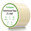 image:imageVIVOSUN Greenhouse Repair Tape 63 mil 3 x 108 Weatherproof Clear Poly Patch Tape Heavy Duty Greenhouse Sheeting Coverings Film Tape for Plastic Sheeting and Tents3x108