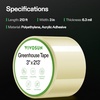 image:imageVIVOSUN Greenhouse Repair Tape 63 mil 3 x 108 Weatherproof Clear Poly Patch Tape Heavy Duty Greenhouse Sheeting Coverings Film Tape for Plastic Sheeting and Tents3x213 Pack of 2