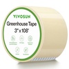 image:imageVIVOSUN Greenhouse Repair Tape 63 mil 3 x 108 Weatherproof Clear Poly Patch Tape Heavy Duty Greenhouse Sheeting Coverings Film Tape for Plastic Sheeting and Tents3x108 Pack of 2