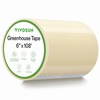image:imageVIVOSUN Greenhouse Repair Tape 63 mil 3 x 108 Weatherproof Clear Poly Patch Tape Heavy Duty Greenhouse Sheeting Coverings Film Tape for Plastic Sheeting and Tents6x108 Pack of 2
