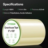 image:imageVIVOSUN Greenhouse Repair Tape 63 mil 3 x 108 Weatherproof Clear Poly Patch Tape Heavy Duty Greenhouse Sheeting Coverings Film Tape for Plastic Sheeting and Tents6x108