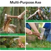 image:imageVIVOSUN Hatchet Axe with Sheath 13 Hand Axe Camping Axe Survival Hatchet with Wooden Handle Splitting Axe for Bushcraft Gardening Wood Chopping Cutting
