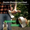 image:imageVIVOSUN Hatchet Axe with Sheath 13 Hand Axe Camping Axe Survival Hatchet with Wooden Handle Splitting Axe for Bushcraft Gardening Wood Chopping Cutting