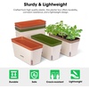 image:imageVIVOSUN SelfWatering Planters 4Pack 105 Inch Compact Rectangular Window Herb Planter Box with 10 PCS Plant Labels Plant Container for Basil Flowers Succulents Indoor amp Outdoor6