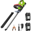 image:imageVIVOSUN 20 Cordless Pole Hedge Trimmer 20V Electric Bush Trimmer with 20 DualAction Laser Blade Adjustable Cutting Head 055 Cutting Capacity 20AH Battery and Fast Charger IncludedHedge Trimmer with 20V Battery 2 Pack