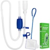 image:imageVIVOSUN Aquarium Gravel Cleaner Siphon Fish Tank Vacuum Cleaner with Fishing Net Long Nozzle Water Flow Controller  BPA Free