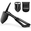image:imageVIVOSUN Folding Survival Shovel 22 Camping Shovel Military Portable Small Shovel with High Carbon Steel Tactical Entrenching Tool for Hiking Digging Backpacking Gardening Off Road Beach18 Black