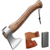 image:imageVIVOSUN Hatchet Axe with Sheath 13 Hand Axe Camping Axe Survival Hatchet with Wooden Handle Splitting Axe for Bushcraft Gardening Wood Chopping Cutting