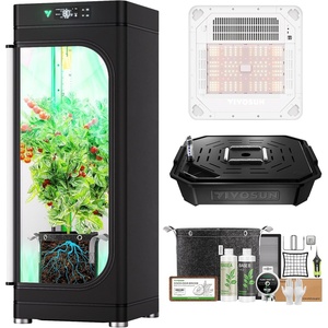 image:imageVGrow AllinOne Smart Grow Box Professional System with Samsung LM301H EVO Grow Light Advanced Circulation amp Ventilation System Irrigation Nutrient Magnetic Window for Indoor Hydroponics