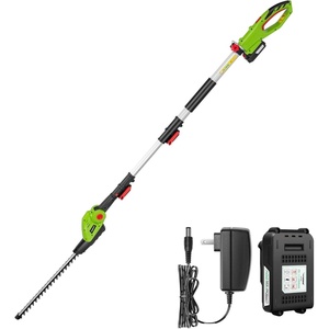 image:imageVIVOSUN 20 Cordless Pole Hedge Trimmer 20V Electric Bush Trimmer with 20 DualAction Laser Blade Adjustable Cutting Head 055 Cutting Capacity 20AH Battery and Fast Charger IncludedPole Hedge Trimmer with 20V Battery 1 Pack