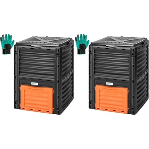 image:imageVIVOSUN Compost Bin 80Gallon 300L Outdoor Composter WLarge Capacity amp Easy Assembling Compost Barrel for Fast Creation of Fertile Soil80 Gallon Pack of 2