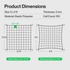 image:imageVIVOSUN 5 x 5Ft Elastic Trellis Netting with 4 Hooks for Climbing Plants Vegetables Fruits and Flowers 1Pack5x5ft stretched size3mm d