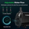 image:imageVIVOSUN 660GPH Submersible Water Pump 2500LH 35W aquarium pump Ultra Quiet Fountain Pump with 82ft25m High Lift for Fish Tank Pond Aquarium Statuary Hydroponics1050 GPH With Tubing