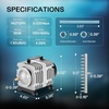 image:imageVIVOSUN Air Pump Kit with 40 W 1110 GPH Commercial Air Pump 8Way Splitter 2 Pcs Air Stones 25 ft Air Tubing 2 Pcs Check Valves for Aquarium Fish Tank amp Hydroponics55W1427GPH