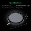 image:imageVIVOSUN Air Stone Disc 4 x 4 Inch with Shell and Sucker for Aquarium Fish Tank and Hydroponics Air Pump5 inch Pack of 2
