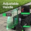 image:imageVIVOSUN Collapsible Folding Wagon Outdoor Utility with Silent AllTerrain Wide Wheels Adjustable Handle Cup Holders amp Side Pockets for Camping Beach Shopping Garden Sports Picnic BlackBlack