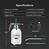 image:imageVIVOSUN Handheld Garden Sprayer 1L Pump Sprayer 34oz Water Spray Bottle with Safety Valve Adjustable Nozzle Extended Spray Rod amp Additional Seals Ideal for Watering Fertilizing Cleaning68 ounce