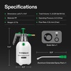 image:imageVIVOSUN Handheld Garden Sprayer 1L Pump Sprayer 34oz Water Spray Bottle with Safety Valve Adjustable Nozzle Extended Spray Rod amp Additional Seals Ideal for Watering Fertilizing Cleaning34 ounce