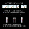 image:imageVIVOSUN Submersible Aquarium Heater with Thermometer Combination 300W Titanium Fish Tank Heaters with Intelligent LED Temperature Display and External Temperature Controller