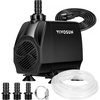 image:imageVIVOSUN 660GPH Submersible Water Pump 2500LH 35W aquarium pump Ultra Quiet Fountain Pump with 82ft25m High Lift for Fish Tank Pond Aquarium Statuary Hydroponics1050 GPH With Tubing