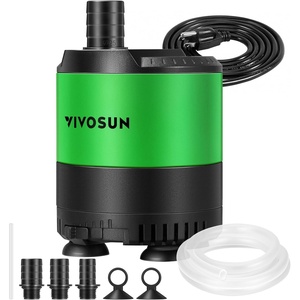 image:imageVIVOSUN 210 GPH 10W Submersible Water Pump with Adjustable Water Flow 49ft Tubing Additional Ceramic Shaft and Outlet Adapters for Fish Tanks Aquariums Hydroponics Fountains660 GPH