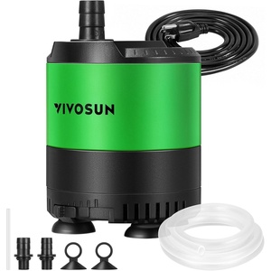 image:imageVIVOSUN 210 GPH 10W Submersible Water Pump with Adjustable Water Flow 49ft Tubing Additional Ceramic Shaft and Outlet Adapters for Fish Tanks Aquariums Hydroponics Fountains400 GPH