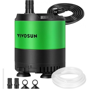 image:imageVIVOSUN 210 GPH 10W Submersible Water Pump with Adjustable Water Flow 49ft Tubing Additional Ceramic Shaft and Outlet Adapters for Fish Tanks Aquariums Hydroponics Fountains210 GPH