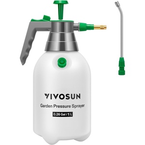 image:imageVIVOSUN Handheld Garden Sprayer 1L Pump Sprayer 34oz Water Spray Bottle with Safety Valve Adjustable Nozzle Extended Spray Rod amp Additional Seals Ideal for Watering Fertilizing Cleaning34 ounce