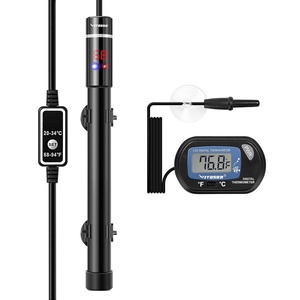 image:imageVIVOSUN Submersible Aquarium Heater with Thermometer Combination 300W Titanium Fish Tank Heaters with Intelligent LED Temperature Display and External Temperature Controller