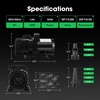 image:imageVIVOSUN 2600 GPH Submersible Water Pump with Barrier Bag Ultra Quiet 200W Pond Pump for Pond Waterfall Fish Tank Statuary Hydroponic 20Ft Lift HeightBlack Square