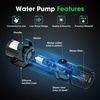 image:imageVIVOSUN 2600 GPH Submersible Water Pump with Barrier Bag Ultra Quiet 200W Pond Pump for Pond Waterfall Fish Tank Statuary Hydroponic 20Ft Lift HeightBlack Round