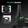 image:imageVIVOSUN 2600 GPH Submersible Water Pump with Barrier Bag Ultra Quiet 200W Pond Pump for Pond Waterfall Fish Tank Statuary Hydroponic 20Ft Lift HeightBlack Round