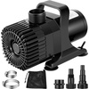 image:imageVIVOSUN 2600 GPH Submersible Water Pump with Barrier Bag Ultra Quiet 200W Pond Pump for Pond Waterfall Fish Tank Statuary Hydroponic 20Ft Lift HeightBlack Square