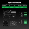 image:imageVIVOSUN 2600 GPH Submersible Water Pump with Barrier Bag Ultra Quiet 200W Pond Pump for Pond Waterfall Fish Tank Statuary Hydroponic 20Ft Lift HeightBlack Round