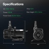 image:imageVIVOSUN 2600 GPH Submersible Water Pump with Barrier Bag Ultra Quiet 200W Pond Pump for Pond Waterfall Fish Tank Statuary Hydroponic 20Ft Lift HeightBlack Round