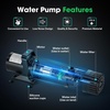 image:imageVIVOSUN 2600 GPH Submersible Water Pump with Barrier Bag Ultra Quiet 200W Pond Pump for Pond Waterfall Fish Tank Statuary Hydroponic 20Ft Lift HeightBlack Square