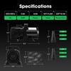 image:imageVIVOSUN 2600 GPH Submersible Water Pump with Barrier Bag Ultra Quiet 200W Pond Pump for Pond Waterfall Fish Tank Statuary Hydroponic 20Ft Lift HeightBlack Square
