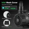 image:imageVIVOSUN 2600 GPH Submersible Water Pump with Barrier Bag Ultra Quiet 200W Pond Pump for Pond Waterfall Fish Tank Statuary Hydroponic 20Ft Lift HeightBlack Round
