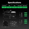 image:imageVIVOSUN 2600 GPH Submersible Water Pump with Barrier Bag Ultra Quiet 200W Pond Pump for Pond Waterfall Fish Tank Statuary Hydroponic 20Ft Lift HeightBlack Round
