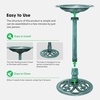 image:imageVIVOSUN 28 Bird Bath Polyresin Lightweight Antique Outdoor Garden Bird Bath for Outdoors Gardens Patio Yard Deck Green