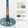 image:imageVIVOSUN 28 Bird Bath Polyresin Lightweight Antique Outdoor Garden Bird Bath for Outdoors Gardens Patio Yard Deck Green