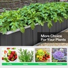image:imageVIVOSUN 3Tier Metal Raised Garden Bed 46 x 46 x 24 Galvanized Steel Metal Outdoor Planter Box with Gloves and Scissors to Grow Flowers Vegetables and Herbs for Outdoor Gardening GreenGray