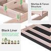 image:imageVIVOSUN 3Tier Wooden Raised Garden Bed 48 x 48 x 21 Inches Outdoor Wood Planter Kit for Plants Herbs and Vegetables for Garden Patio Balcony Backyard and Outdoors42 x 42 x 14 Inches 5Tier
