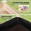 image:imageVIVOSUN 3Tier Wooden Raised Garden Bed 48 x 48 x 21 Inches Outdoor Wood Planter Kit for Plants Herbs and Vegetables for Garden Patio Balcony Backyard and Outdoors48 x 24 x 30 Inches Elevated